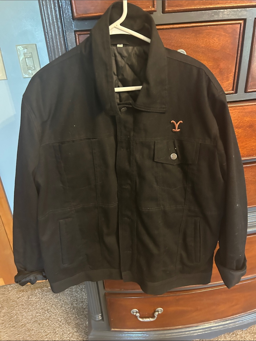 Yellowstone branded black denim jacket